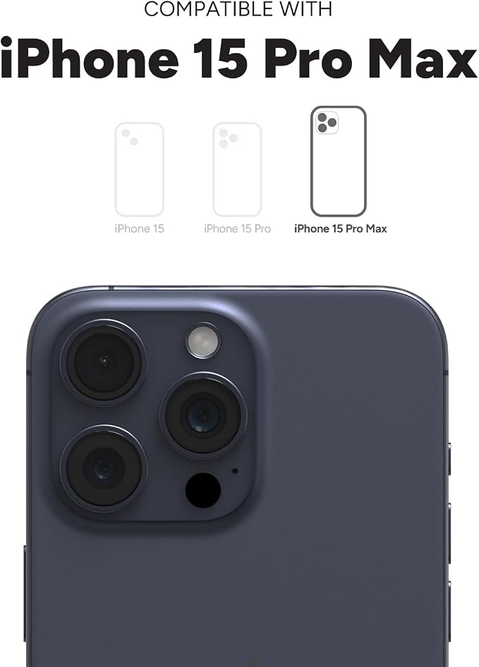 Mophie Juice Pack iPhone 15 Pro Max Battery Case - Legendary Power & Protection - Up to 50% Extra Battery, 6ft Drop Safety, Eco-Friendly Design, Black