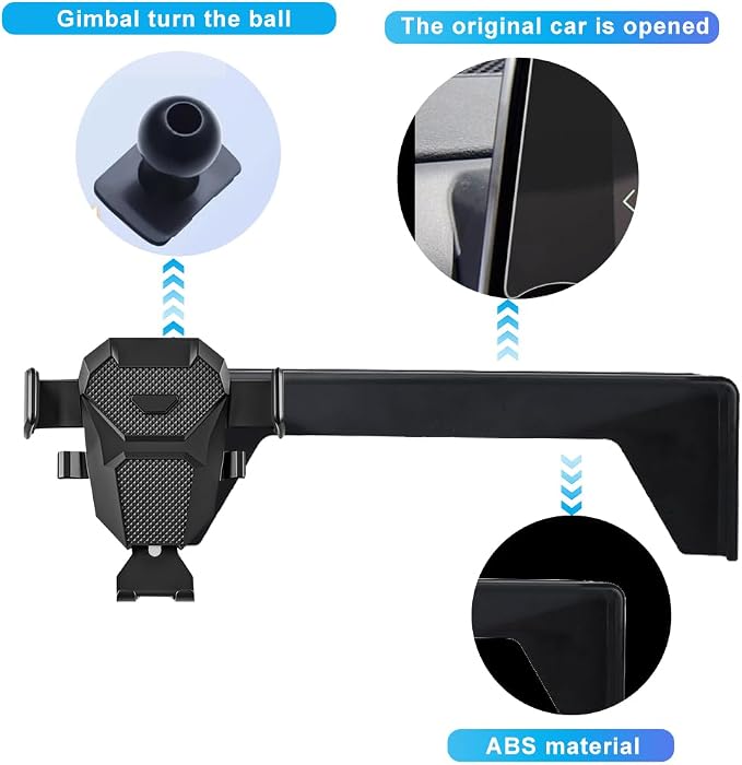 Car Phone Holder for Honda Accord Accessories 2023 2024 2025 2026 Dash Mount Cell Phone Holder for Most Smartphones with Dash Organizer Auto Interior Accessories (with 12.3inch Screen)