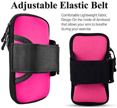 Running Armband Cell Phone Holder for iPhone 17 16 16e 15 14 13 12 11 Pro Max Xs Xr X Plus Mini Air, Galaxy S22 S23 S24 S25 S26 Ultra Note 20,Sport Arm Band Sleeve on Run Gym Exercise Workout