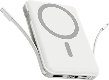 for Magsafe Power Bank, 10000mAh Magnetic Power Bank with USB-C Cable and PD 20W USB C Fast Charging LED Display, Wireless Portable Charger for iPhone 17/16/15/14/13/12/Pro/Pro Max