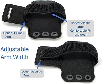 Running Armband Sports Gym Workout Compatible with Samsung Galaxy A15 5G/ A14 5G/ A13 5G, Case Cover Band Neoprene Reflective