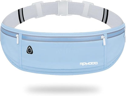 Fanny Pack for Men, Running Belts Waist Pack for Women, Water Resistant Runners Belt Bag, No Bounce Running Waist Belt for iPhone Samsung Card Key, Phone Holder for Running Jogging Workout Blue