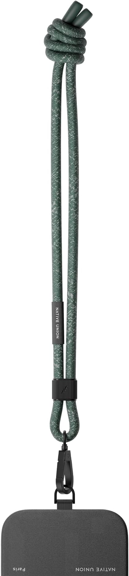 Native Union Sling – Adjustable & Detachable Phone Strap – Compatible with iPhone 16, 15, 14, 13 and most Smartphones – Made with 100% Durable & Recycled Materials (Slate Green)