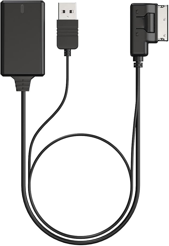 Bluetooth 5.0 Adapter Audio Receiver Compatible with Audi A3 A4 A5 A6 A7 S3 S4 Q3 Q5 Q7 Volkswagen VW 2G 3G 3G+ AMI MMI Port Cable Music Play Connector Works with Apple iPhone iPod Android Smartphone