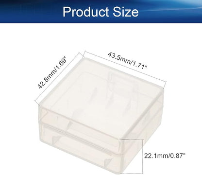 Heyiarbeit Battery Storage Case Holder Box for 2 18350 Batteries, Clear Color (5 Pack)