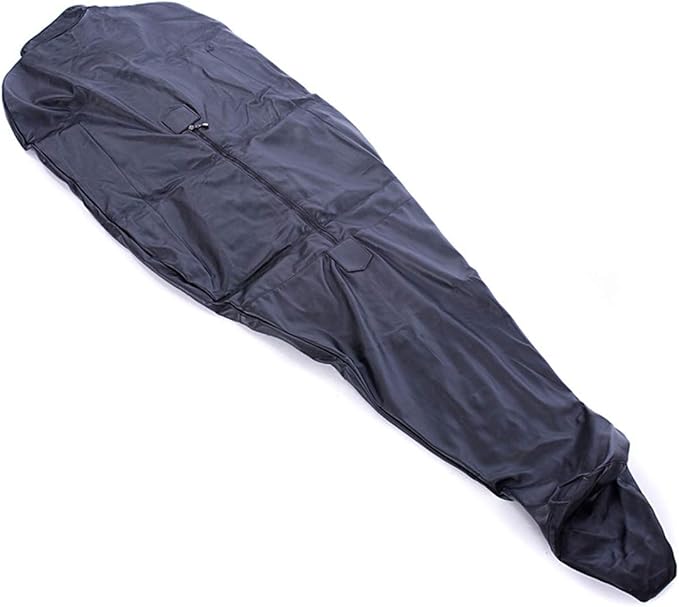 Leather Sports Armor Fully Coated Bag with Sleeping Bag Arm Sleeves,Fully Enclosed Mummy,Skinny Leather Mermaid for Men/Women
