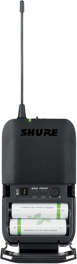 Shure BLX188/CVL Wireless Microphone System - 14-Hour Battery Life, 300 ft Range, UHF | Includes (2) Lavalier Mics, Dual Channel Receiver | J11 Band (BLX188/CVL-J11)
