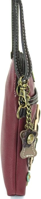 CHALA Dog Collection Cell Phone Crossbody Purse-Women PU Leather/Canvas Multicolor Handbag with Adjustable Strap