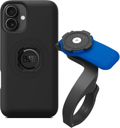 Quad Lock Out Front Handlebar Bike Phone Mount (V3) with MAG Phone Case for iPhone 16 Plus