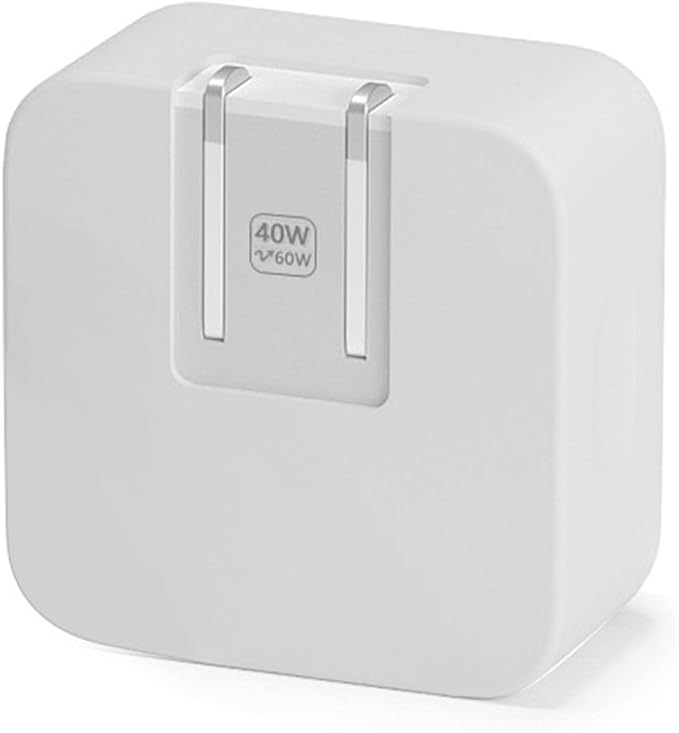 40W Dynamic (up to 60W) Soft Silicone Charger Protector Case for MacBook Air 13 13.6 15 inch M4 M3 M2 M1 Chip 2025-2018 Release, 40W Dynamic Power Adapter Sleeve Cover for iPhone 17/16 Pro/Max, White