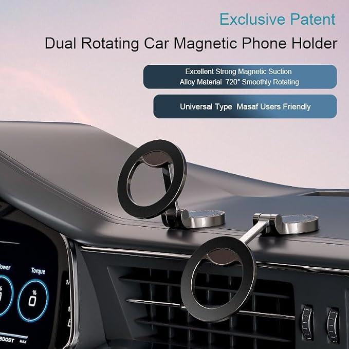 Ultra-Strong Suction Cup Phone Mount for Car - Anti-Shock & Noiseless Dashboard & Windshield Holder, 360° Adjustable Hands-Free Mount for All Smartphone (5)