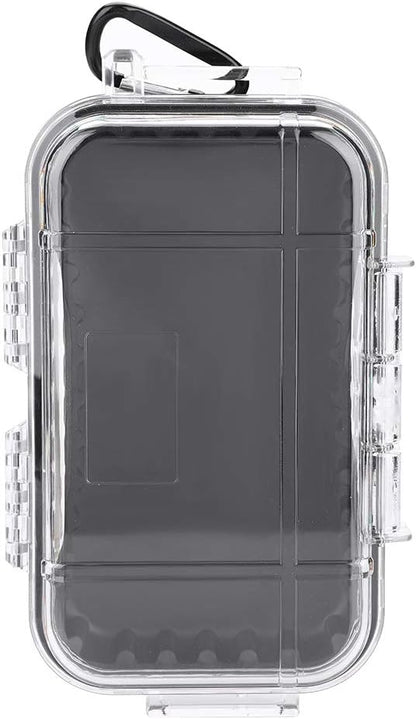 Tiiyee Small Waterproof Storage Case, Outdoor Survival Waterproof Dry Box Protective Case Shockproof Airtight Carry Box Container Floating Hard Shell for EDC Tools Phone Keys Watches Travel Fishing