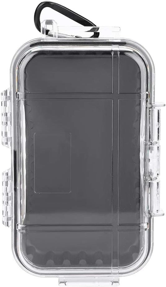 Tiiyee Small Waterproof Storage Case, Outdoor Survival Waterproof Dry Box Protective Case Shockproof Airtight Carry Box Container Floating Hard Shell for EDC Tools Phone Keys Watches Travel Fishing