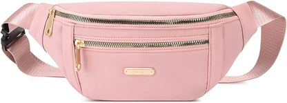 DAITET Crossbody Fanny Pack for Men&Women,Large Waist Bag & Hip Bum Bag with Adjustable Strap for Outdoors Workout Traveling Casual Running Hiking Cycling
