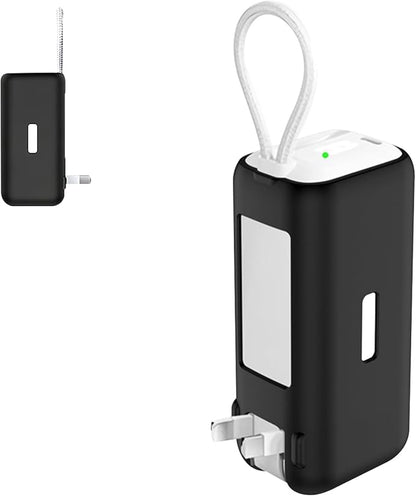 Silicone Case for TORRAS EasyGo 3-in-1 Portable Charger Power Bank,Full-Body Protective Cover for TORRAS Power Bank PB17,Precise Port Cutouts (Case Only) Black