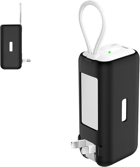Silicone Case for TORRAS EasyGo 3-in-1 Portable Charger Power Bank,Full-Body Protective Cover for TORRAS Power Bank PB17,Precise Port Cutouts (Case Only) Black