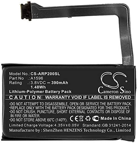 3.8v Compatible with Battery A1596 2 Charging Case, Charging Case, MRXJ2ZP/A, MV7N2ZP/A