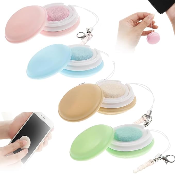 Macaron Phone Screen Cleaner, 2026 New Macaron Mobile Phone Screen Wipe, Portable Mobile Screen Cleaning Cloths Wiper Eye Glasses Cleaning Tools (4 Pcs)