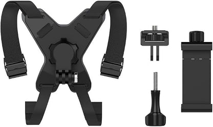 SOH Motorcycle Helmet Chin Strap Mount with Phone Clip, Adjustable Strap Helmet Phone Holder Mount for iPhone 17/16 Pro Max/15/14, Google, Samsung, LG, Pixel, Huawei, Xiaomi,All Smartphones