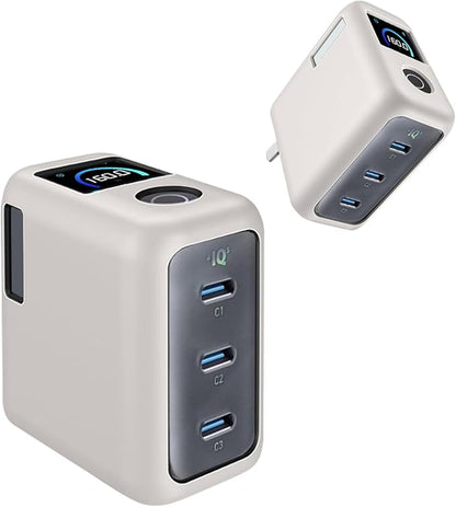 Case for Anker Prime 160W 3-Port Compact Charger – Soft Silicone Protective Cover for Dynamic Charger,Shockproof Dustproof Charging Block Protector Sleeve[Gray]