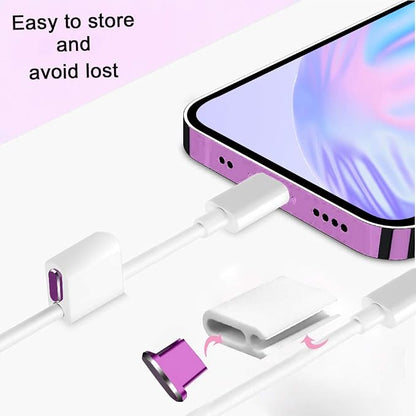 USB C Port Dust Cover Plug Cap 2 Metal Anti Dust Protectors for Smartphone MacBook Pro Air Laptop Charging Port with SIM Card Removal Pin Compatible with Samsung Galaxy S24 S23 S22 S21(Purple)