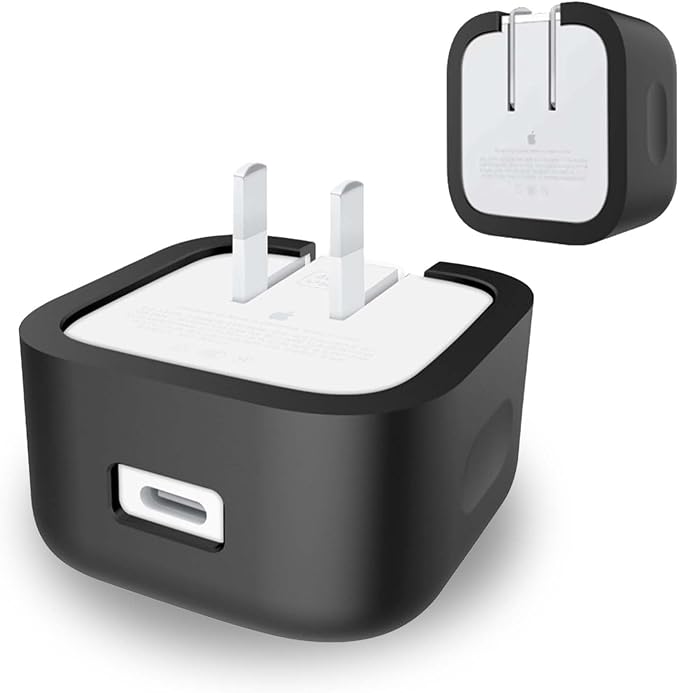 Case for Apple 40W Dynamic Power Adapter,NOUKAJU Silicone Protective Cover,Drop-Proof,Scratch-Proof,Shock-Proof,Protective Case for Apple 40W Charger(Black)