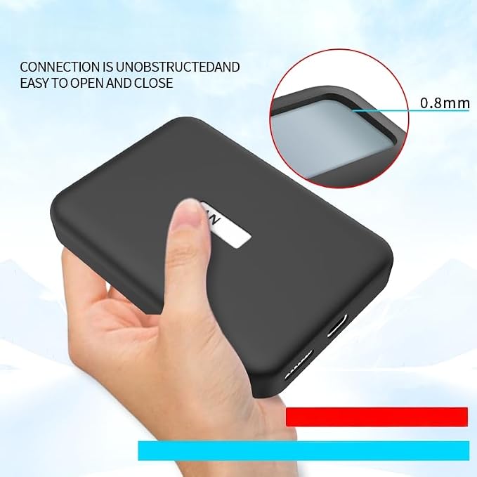 Protective Silicone Sleeve Cover for Anker MagGO Power Bank 10000mah 15w Model A1664 Anti-Scratch Shockproof Drop-Resistant Dust-Proof Dirt-Proof Skin-Friendly Case Shell Accessories (Green)