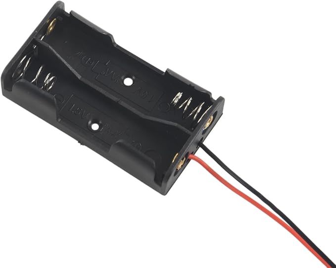 40 Pcs 2 X 1.5V AA Battery Holder Case Box Black W Wire Leads