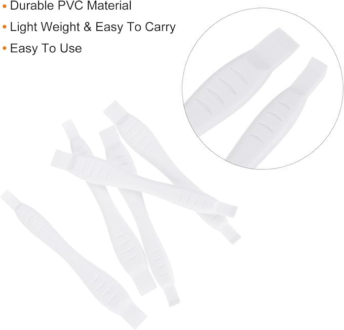 MECCANIXITY 5pcs Universal Pry Spudger Tool, Phone Pry Opening Tool Plastic Crowbar for Cell Phone, PC, Laptop Tablet Screen Repairing, White