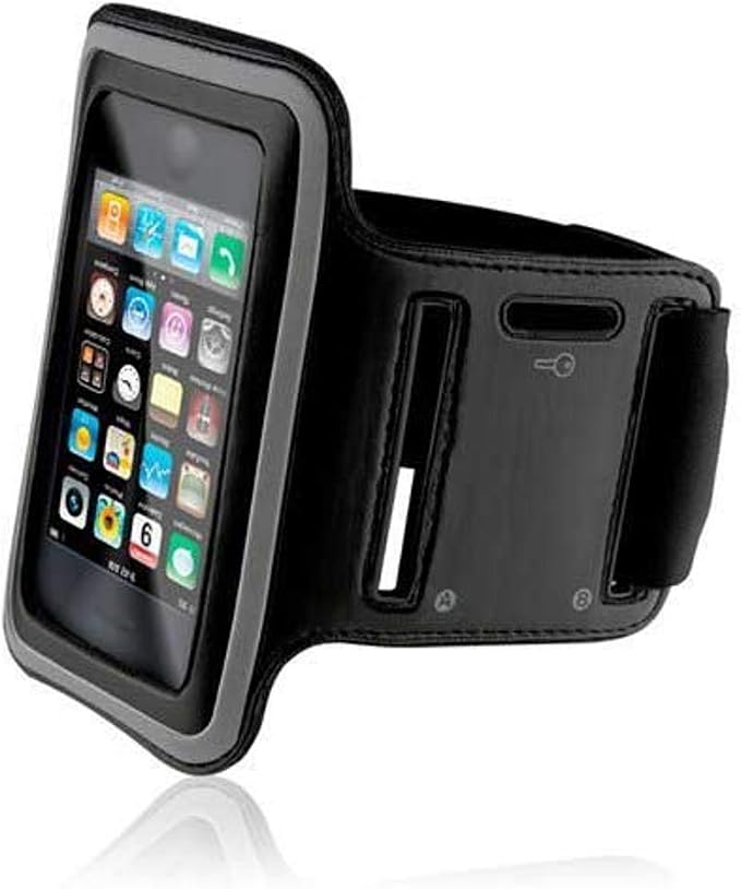Sports Running Armband Gym Workout Case Cover Band Arm Strap Reflective Z7R Compatible with Alcatel Allura, Flint, REVVL, Fierce XL, Jitterbug Smart 2, A30 Plus, Pop 3, 4 - iPhone Xs Max