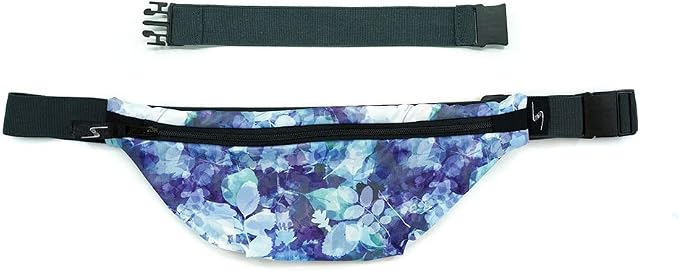 Sprigs Fit Belt 1 Pocket Slim Fanny Pack for Women & Men, A Sweat Resistant Waist Pack That Can Be Hidden. Money Belt and Fanny Pack Used for Fitness, Travel, Working Out, & Running