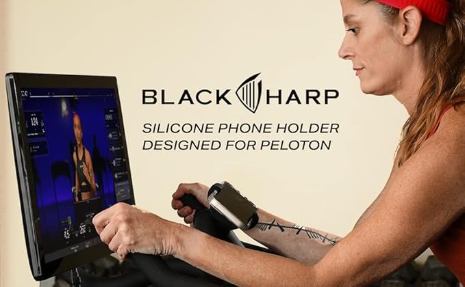 Silicone Bike Phone Holder Designed for Peloton and Exercise Bike- Cell Phone Mount for Stationary Exercise Bike Accessories
