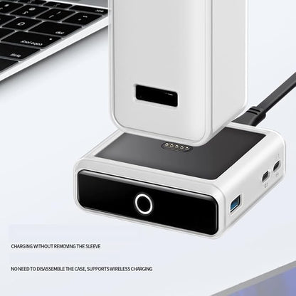 Case for Anker Prime Bank 100W, Charger Dock Silicone Protective Case, Charging Power Dustproof Shockproof Cover (Black)