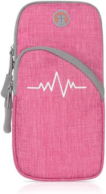 Phone Arm Bag Sweatproof Sport Phone Armband Armband Running Armbag with Adjustable Arm Strap for Fitness Running (Pink)