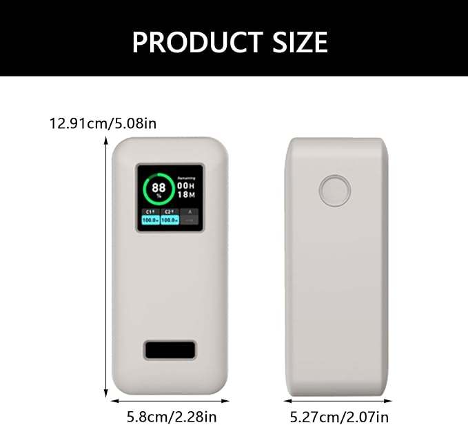 QMQJIA Durability Silicone Covers for 200W 20000mAh M6Z5 Portable Guard Impacts and Easy Sleeve