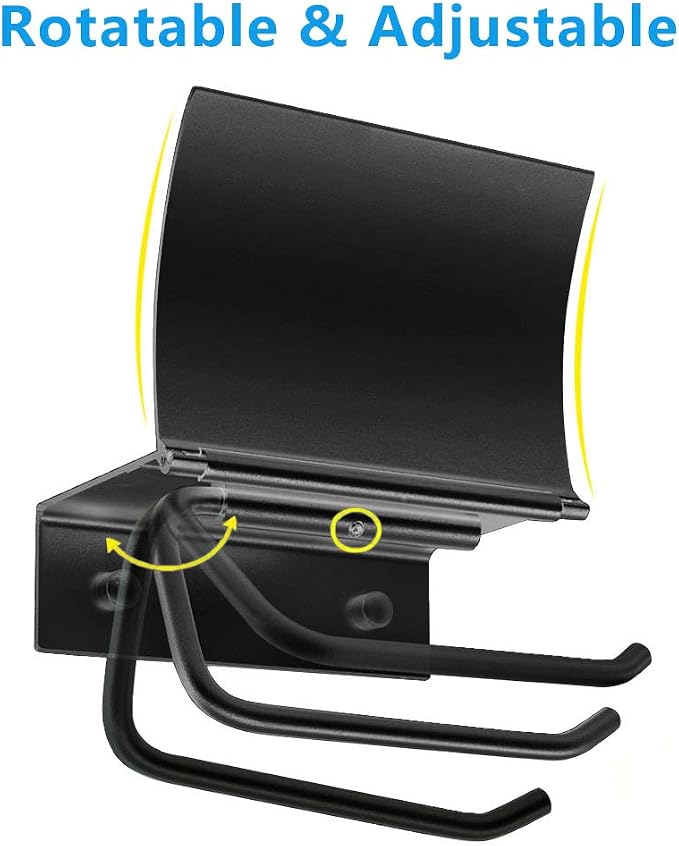 Matte Black Toilet Paper Holder Wall Mounted with Phone Shelf, Universal Modern Toilet Tissue Holder fit Mega Roll Toilet Paper, Cat Proof Toilet Paper Holder Bathroom Metal Aluminum Covered TP Holder