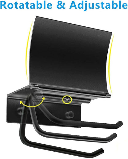 Matte Black Toilet Paper Holder Wall Mounted with Phone Shelf, Universal Modern Toilet Tissue Holder fit Mega Roll Toilet Paper, Cat Proof Toilet Paper Holder Bathroom Metal Aluminum Covered TP Holder