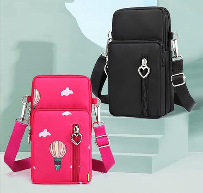 Black Color Small Phone Purse Crossbody Bag for Women for Samsung Galaxy S20 FE / S21 FE / S21 S22 Plus/Z Fold 3 / A22 A32 A20 A51 A52, Armband for Moto G Stylus Power 2020 / OnePlus 9 8 / Pixel 6