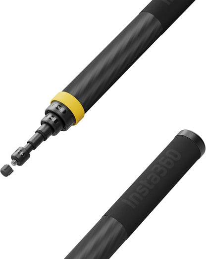 Insta360 Extended Edition Selfie Stick, 3m (9.8ft) Carbon Fiber Invisible Pole, Compatible with Insta360 Ace, Ace Pro, Ace Pro 2, GO 3, GO Ultra, GO 3S, GO Ultra, ONE X2, X3, X4, X5 Action Cameras