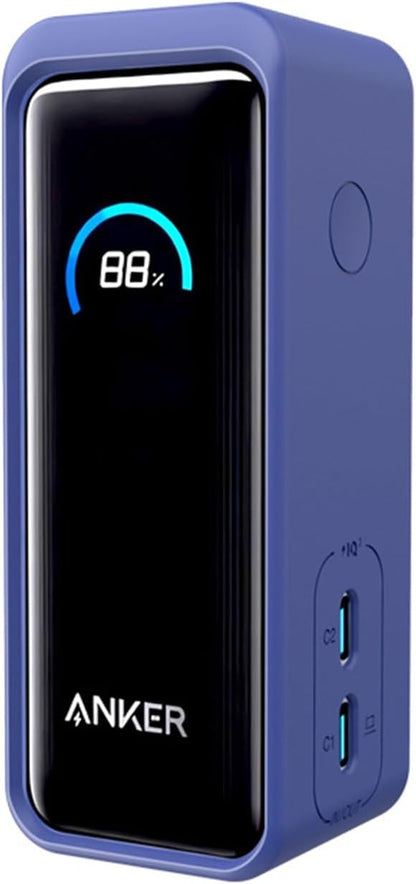 Silicone Case for Anker Prime Power Bank 9600mAH 65W Protective Cover Charging Easily Anti Scratch Shock Resistant Light-Weight Portable Sleeve (Blue)