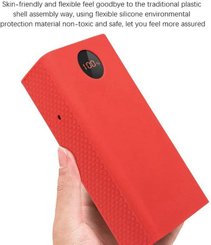 Portable Power Bank Protective Case 40000Mah Power Bank Silicone Case for Pea40 (Black)