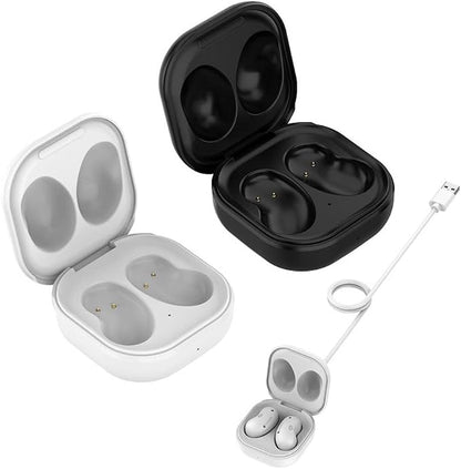 Charging Case for Galaxy Buds Live Headset, Charging Compartment Dock Station SM-R180 Storage Charger with Type C Cable for Samsung Galaxy Buds Live Headphone (White)