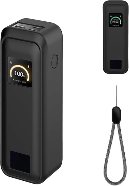 Case for Anker Prime Power Bank 20,100mAh 3-Port Portable Charger – Washable Protection Sleeve, Full Access to Charging Ports, Shockproof, Drop-Resistant, with Case-Friendly Charging[Black]