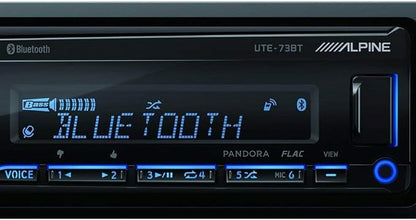 Alpine UTE-73BT Mech-Less Digital Media Receiver with Bluetooth® Wireless Technology