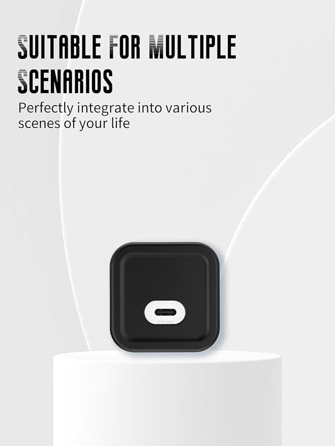 Case for Mophie 45W 1-Port USB-C Charger, Kids-Friendly Soft Silicone Protective Cover, Shockproof, Waterproof (Black)