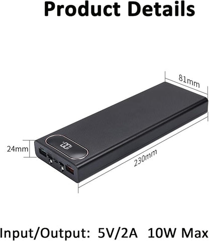 5V-2.1A Power 10 x 18650 Holder Organizer Batteries Box for Electronic DIY Holder DIY Bank Holder Case Black