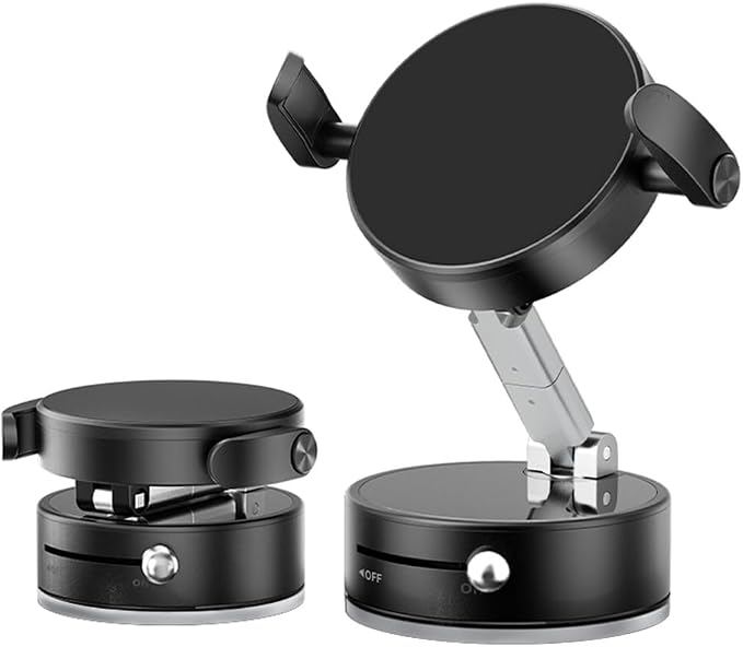 Metal Phone Stand for Desk, Universal Phone Holder with 360 Rotating Arm Foldable Retractable Stand Compatible with Magnetic and Android Phones, Office Accessories (A9)