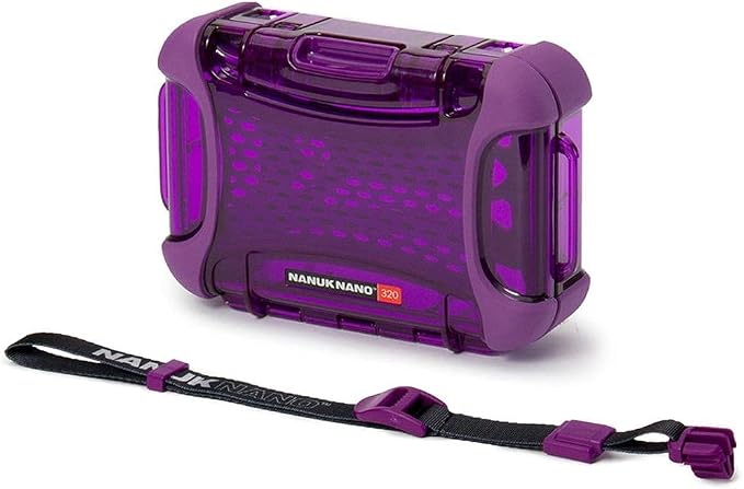 Nanuk 320-0013 Nano Series Waterproof Medium Hard Case for Phones, Cameras and Electronics (Purple)