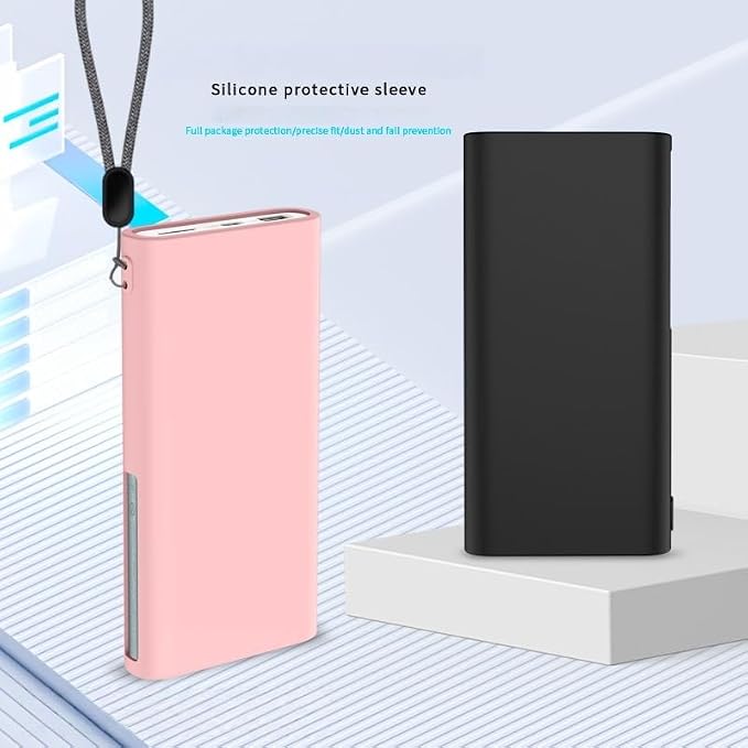 Soft Silicone Protective Cover Sleeve for Supervooc 100W Power Adapter Dustproof Anti-Scratch Shockproof Drop-Resistant Damage-Proof Skin-Friendly Case Shell Accessories (Pink)