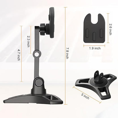 Cell Phone Stand Works for Popsocket, Height Angle Adjustable Desk Phone Holder, Heavy Duty Phone Stand for Desk for Home, Fits for All Sockets Grips